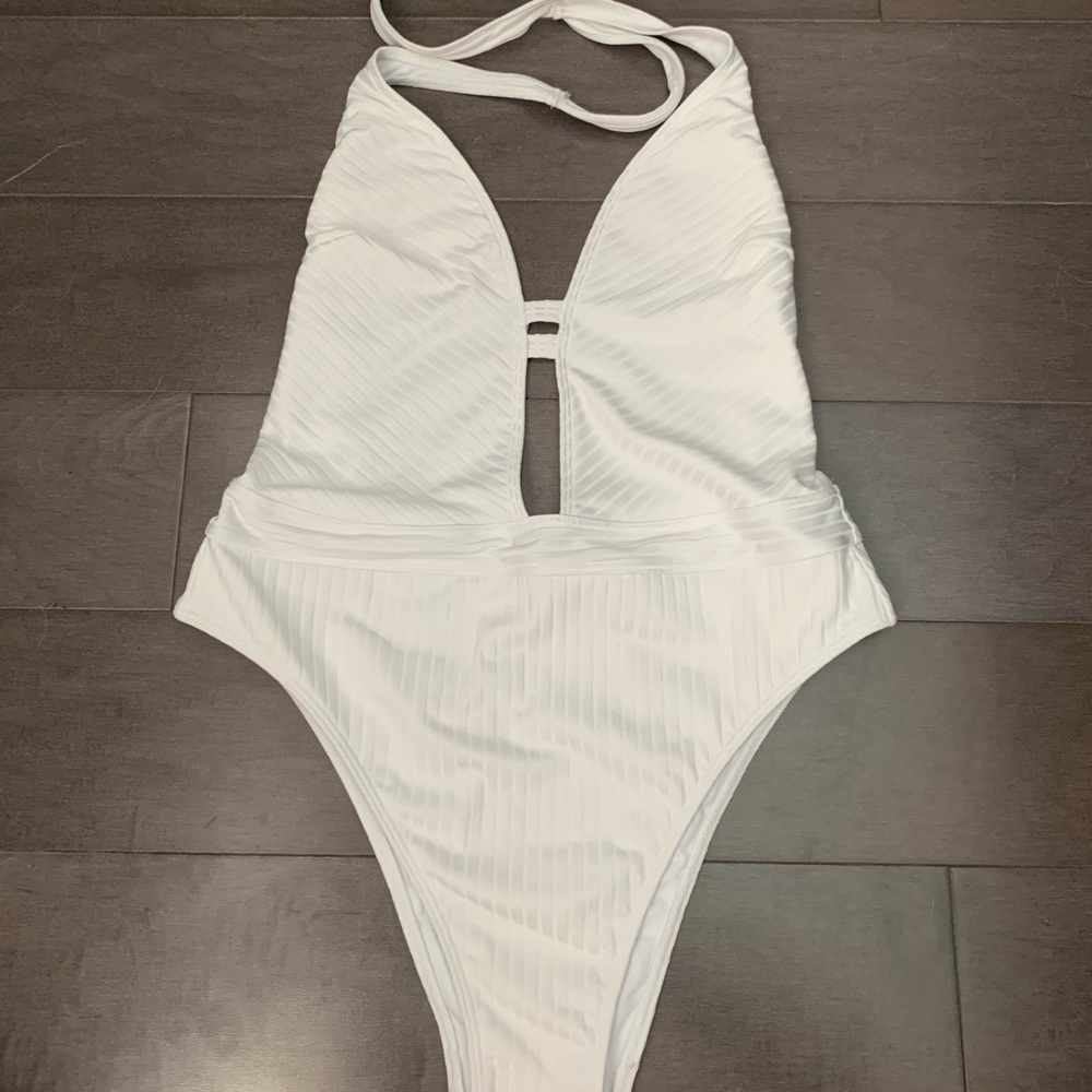 White One-Piece Swimsuit from Abercrombie & Fitch